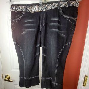 Lane Bryant Capri Size 24 with Belt  RN# 118641